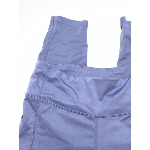 Bebe Sport Women's Pull On Ankle Length Mid-Rise Leggings Blue Size Medium - Picture 2 of 5